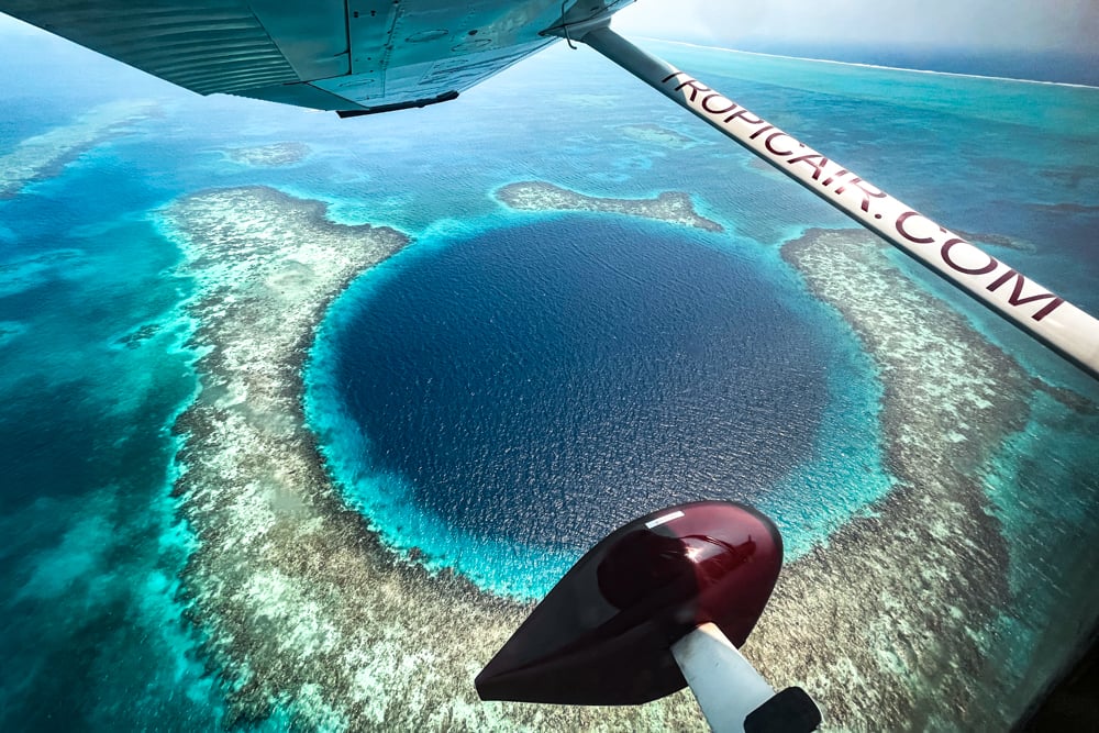 The Great Blue Hole Fly-over Adventure